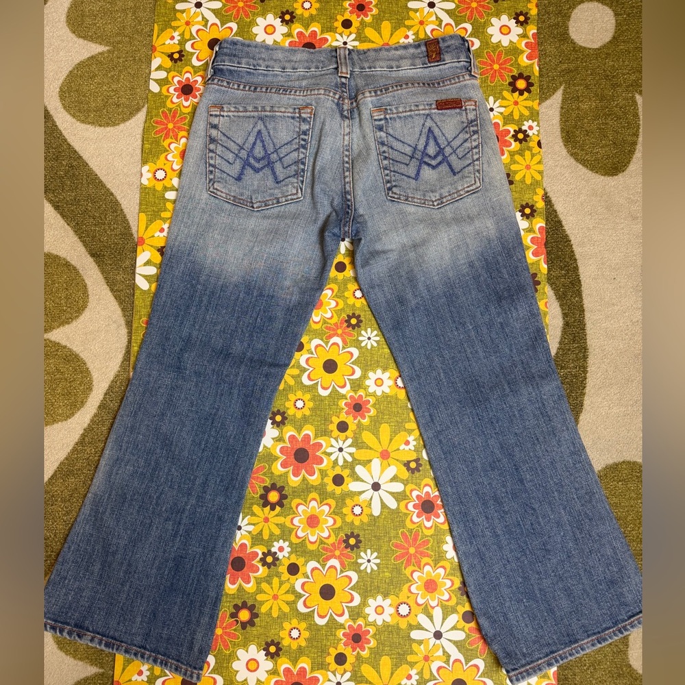 Kids Vintage A-Pocket 7 FOR ALL MANKIND Flared Denim Jeans 24"W x 22"L